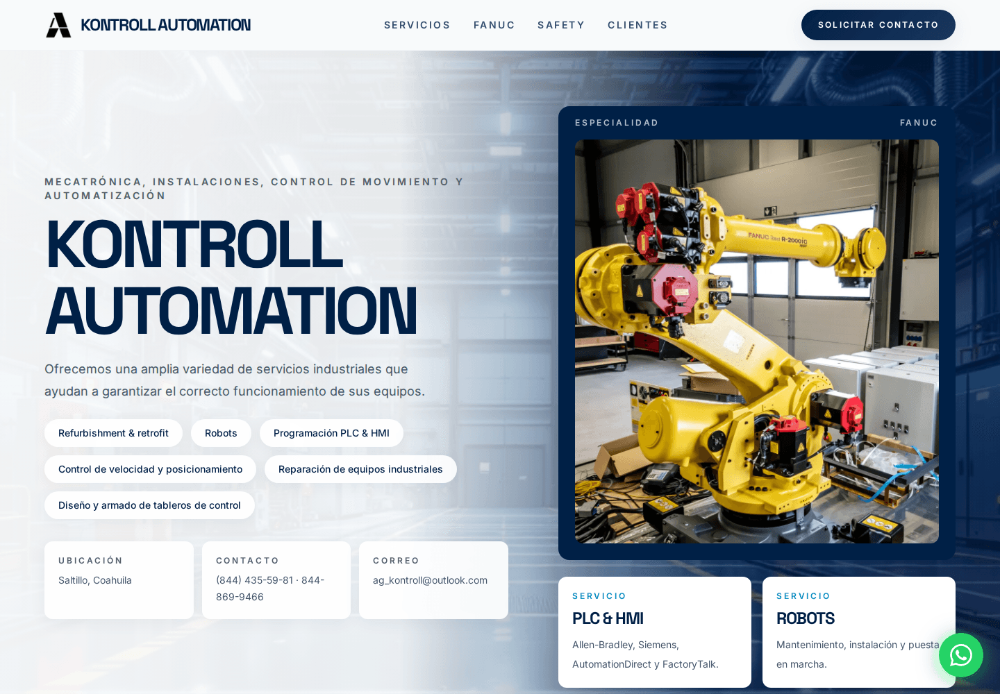 Kontroll Automation Website